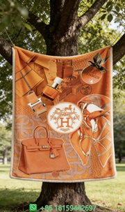 Hermes Throw Blankets
